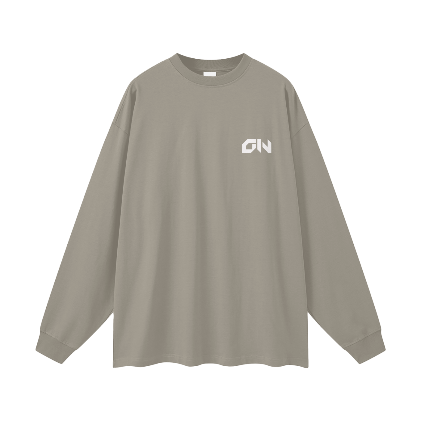 Streetwear Unisex 305G FOG 100% Cotton Long Sleeve Tee