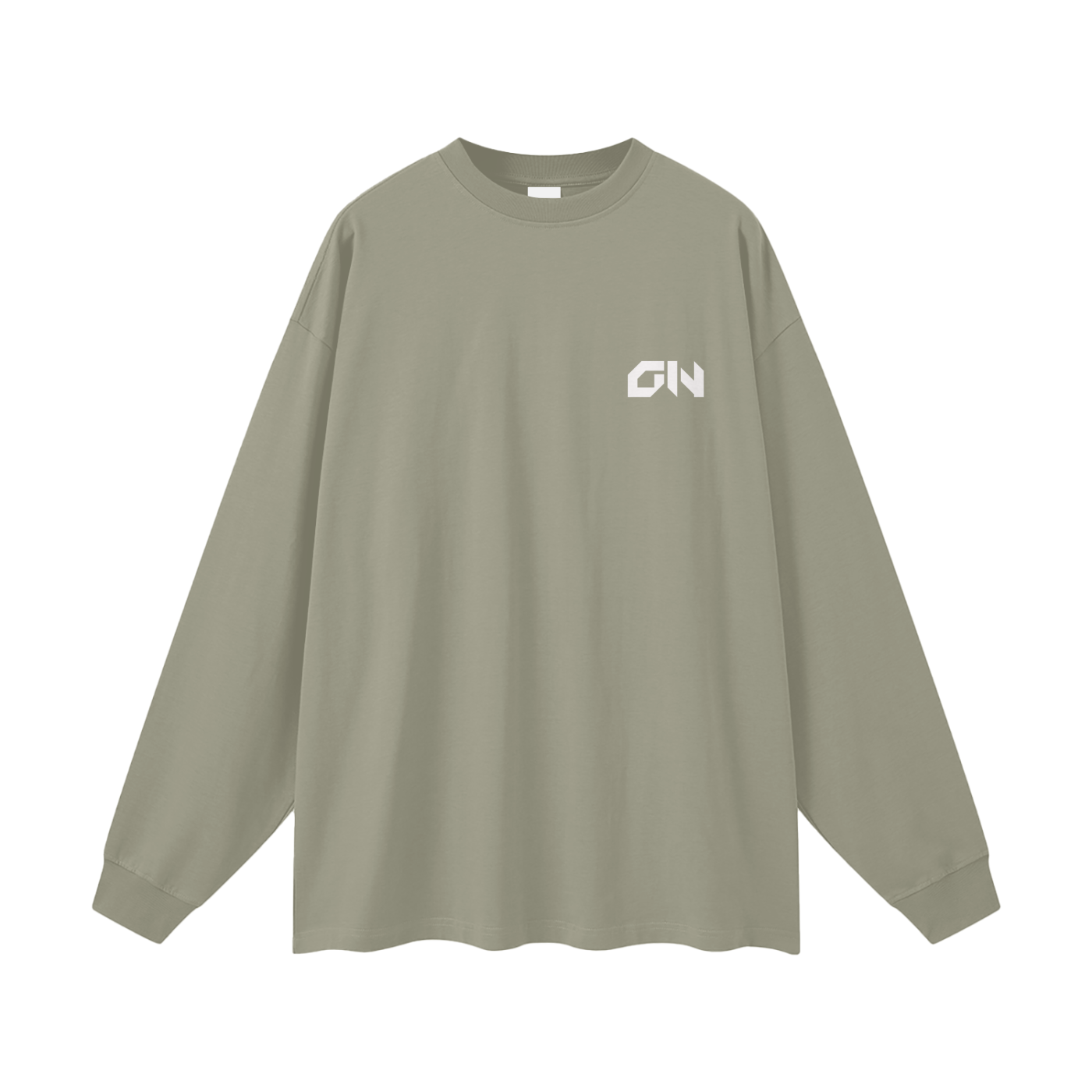 Streetwear Unisex 305G FOG 100% Cotton Long Sleeve Tee